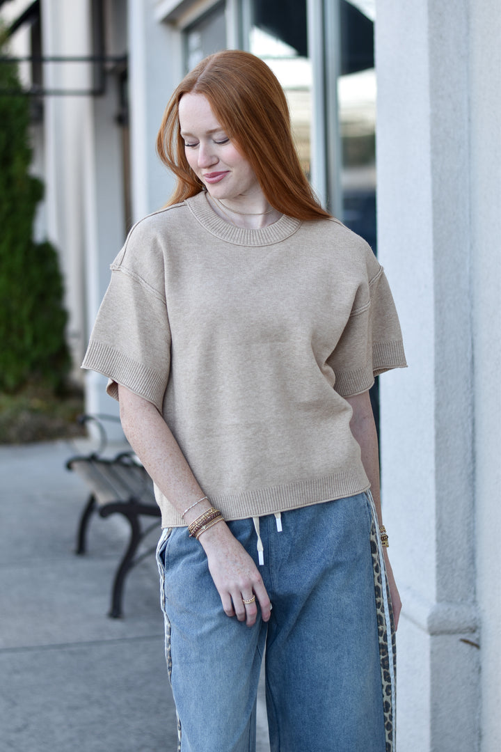 Comfy Raw Edge Sweater