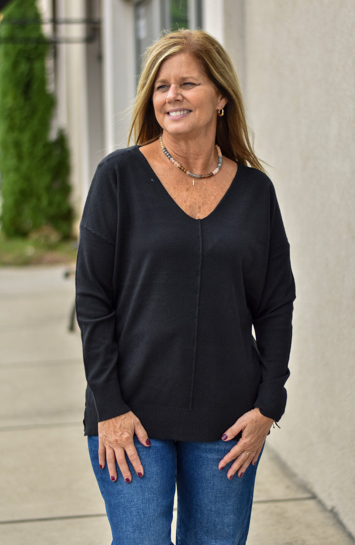Luxe Feel V-Neck Sweater