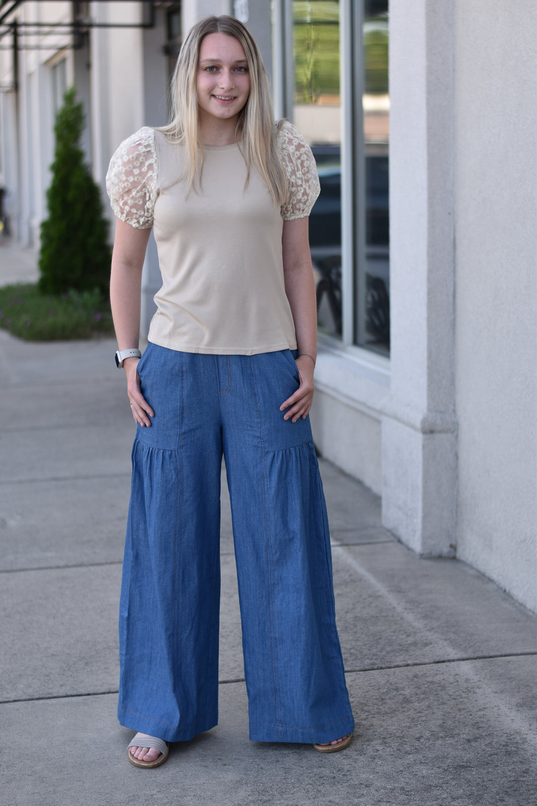 Dream Denim Palazzo Pants