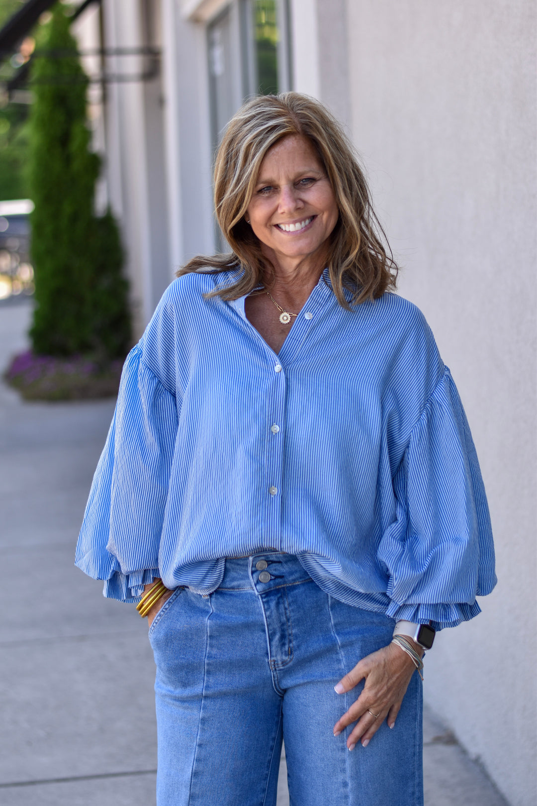 Fate Puff Sleeve Button Shirt