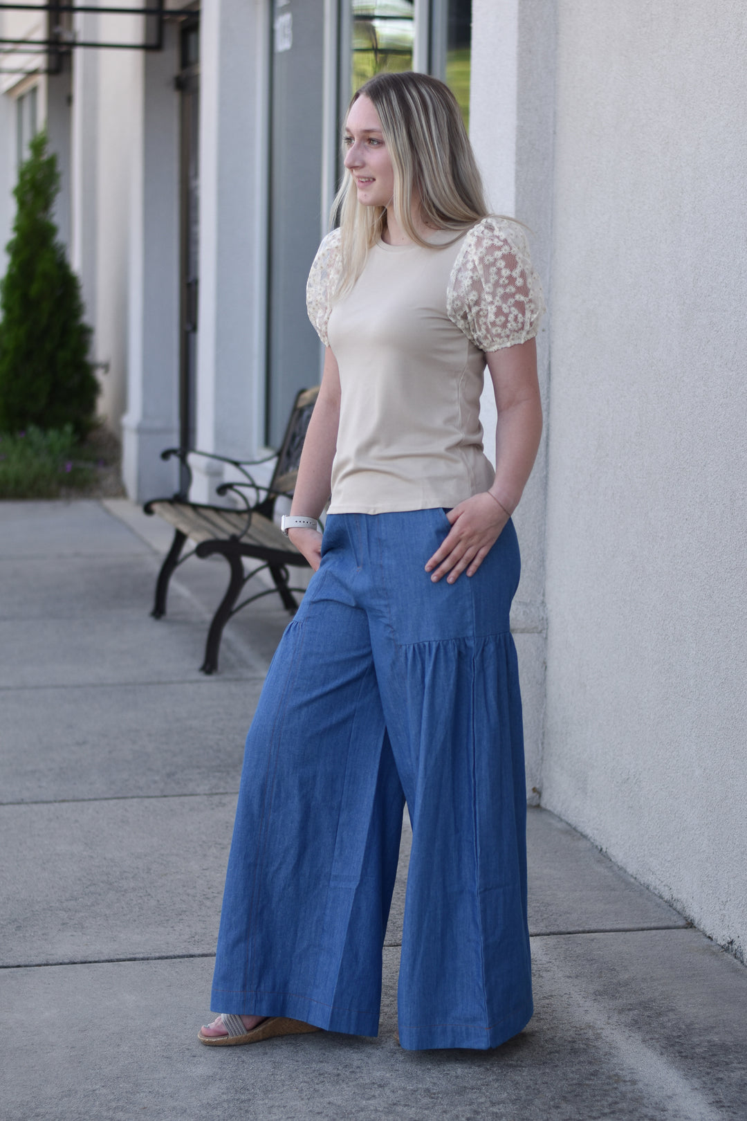 Dream Denim Palazzo Pants