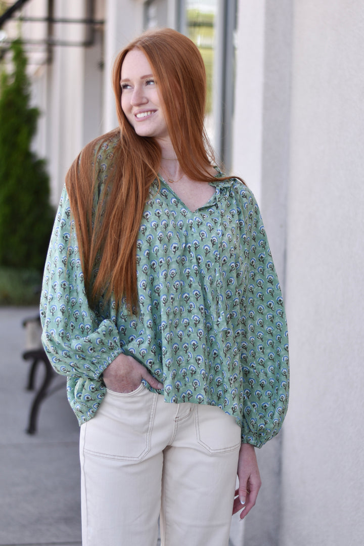 Fields of Floral Blouse