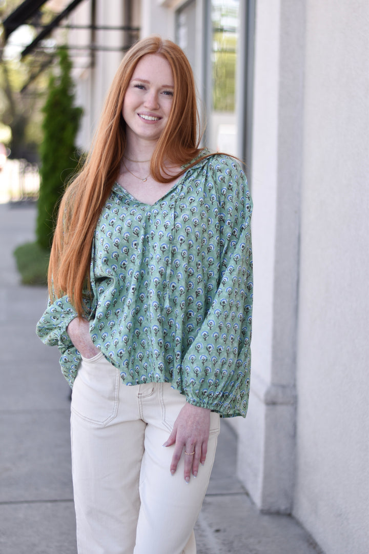 Fields of Floral Blouse