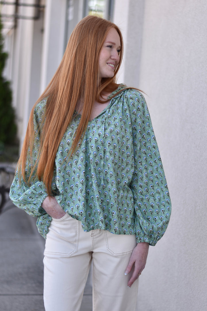 Fields of Floral Blouse