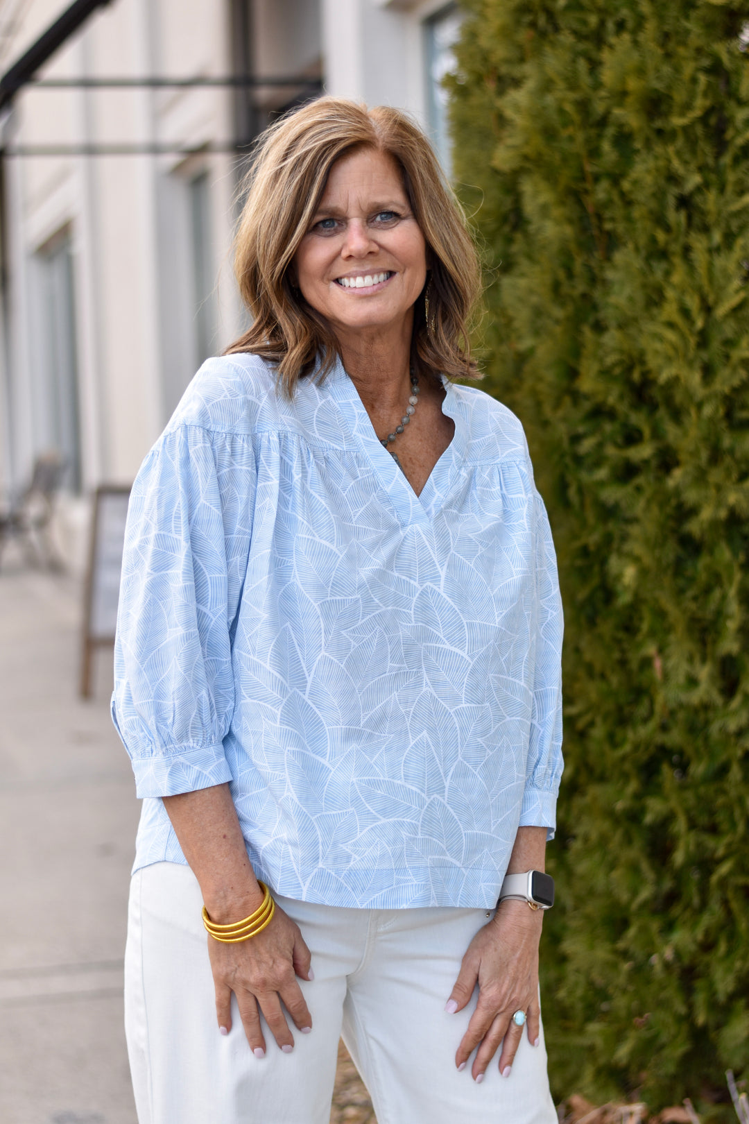 Pinch Willow Leaf Blouse