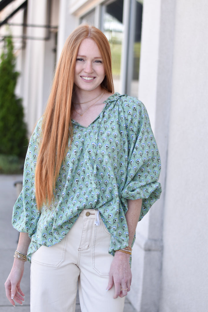 Fields of Floral Blouse