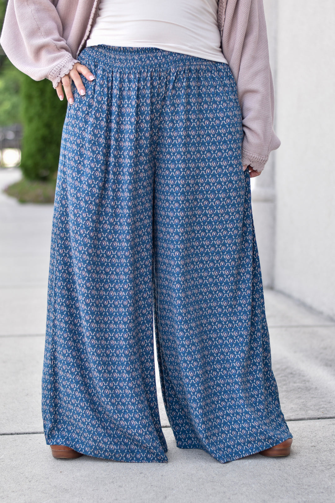Paisley Printed Palazzo Pants