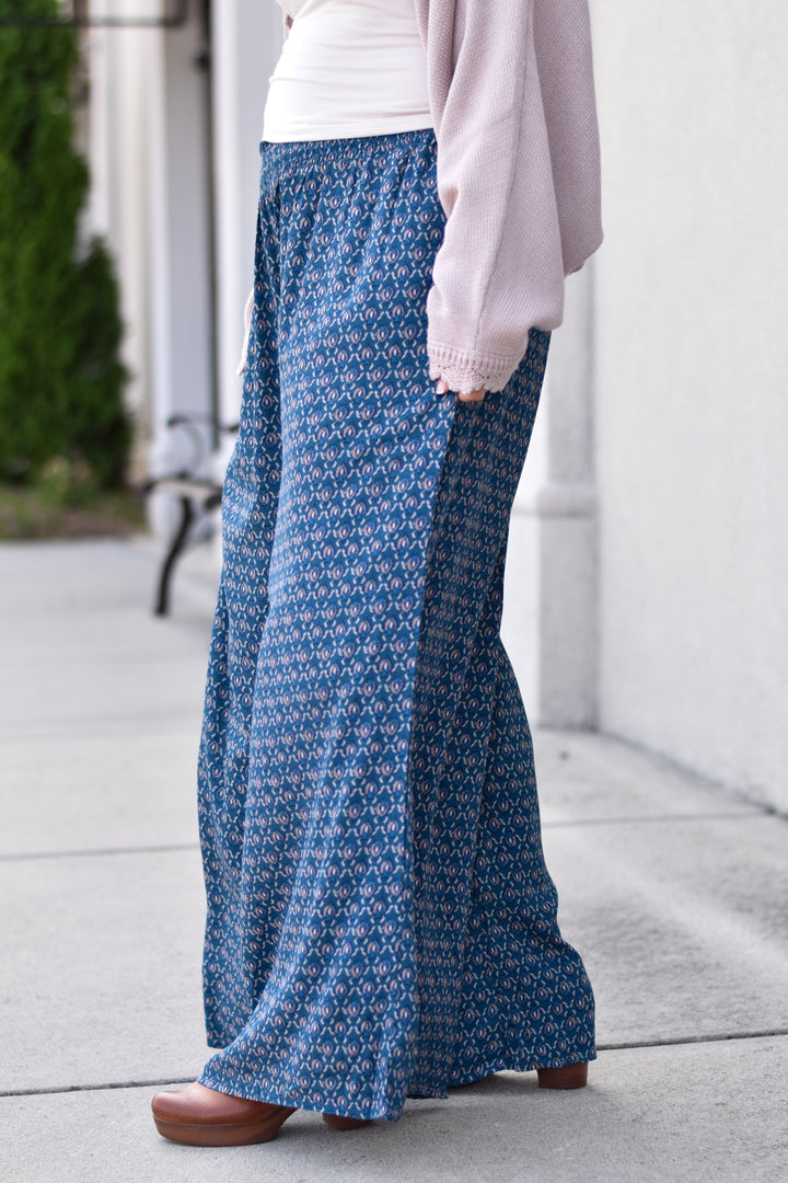 Paisley Printed Palazzo Pants