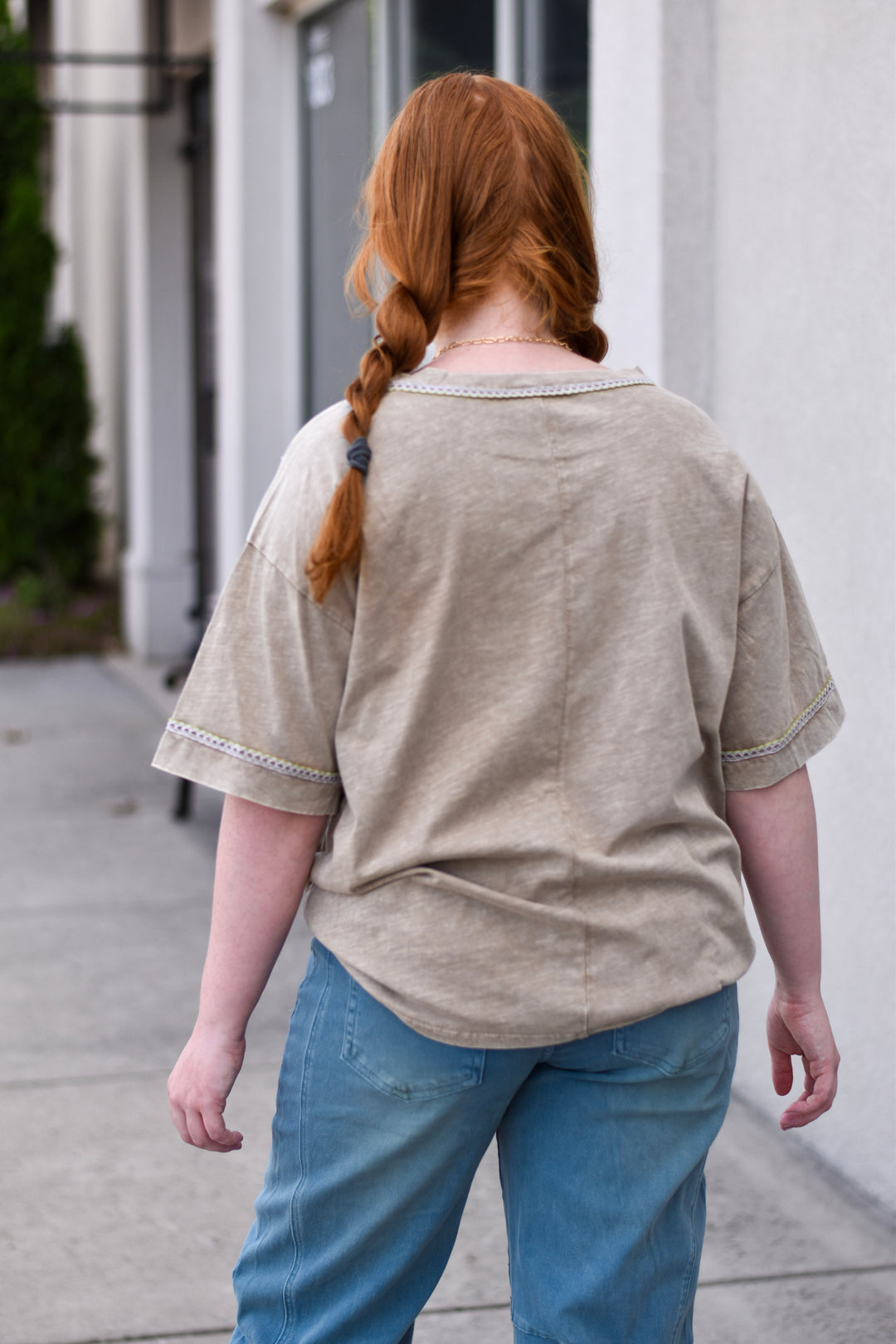 Easel Sundown Cotton Boxy Tee