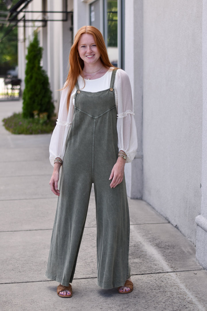 Milly Mineral Wash Jumpsuit