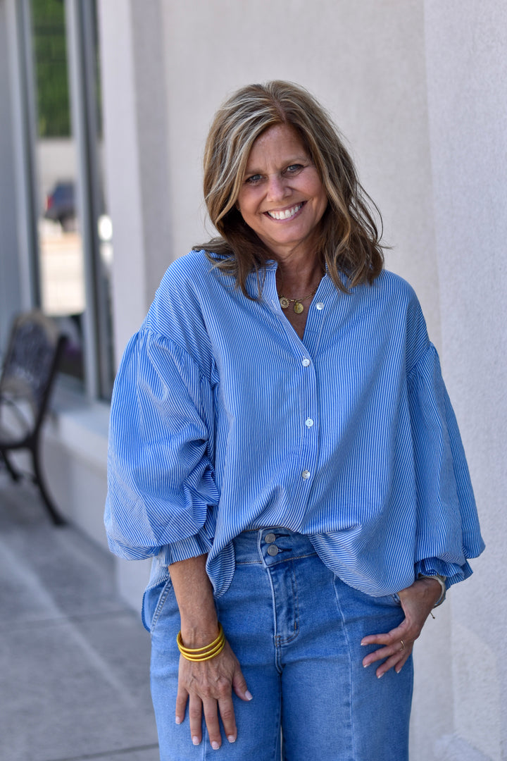 Fate Puff Sleeve Button Shirt