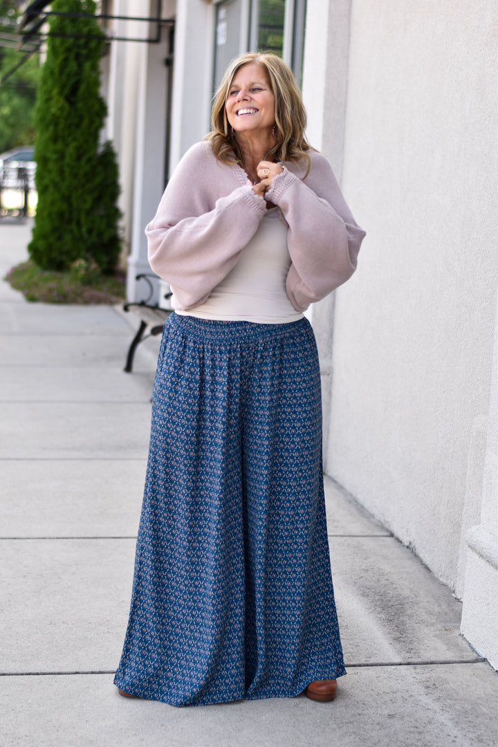Paisley Printed Palazzo Pants