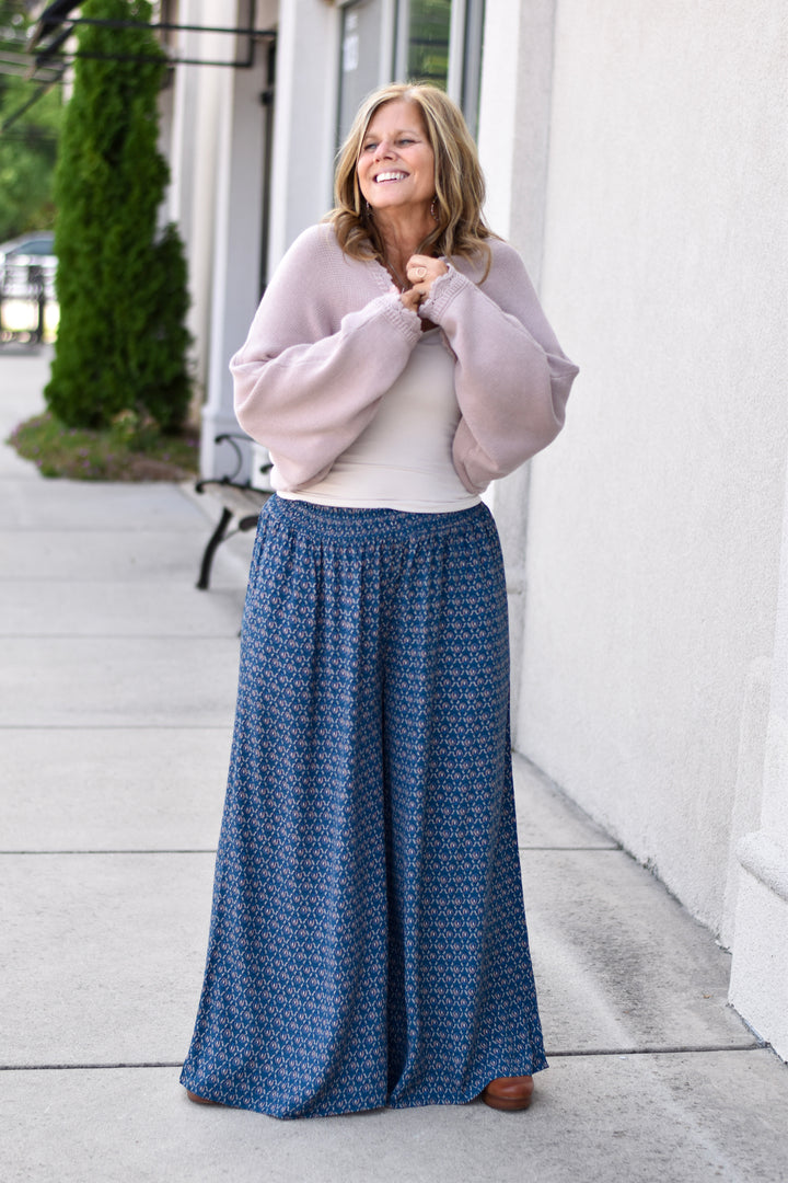 Paisley Printed Palazzo Pants