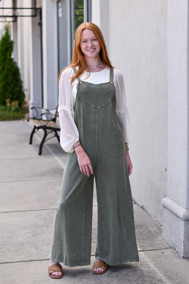 Milly Mineral Wash Jumpsuit