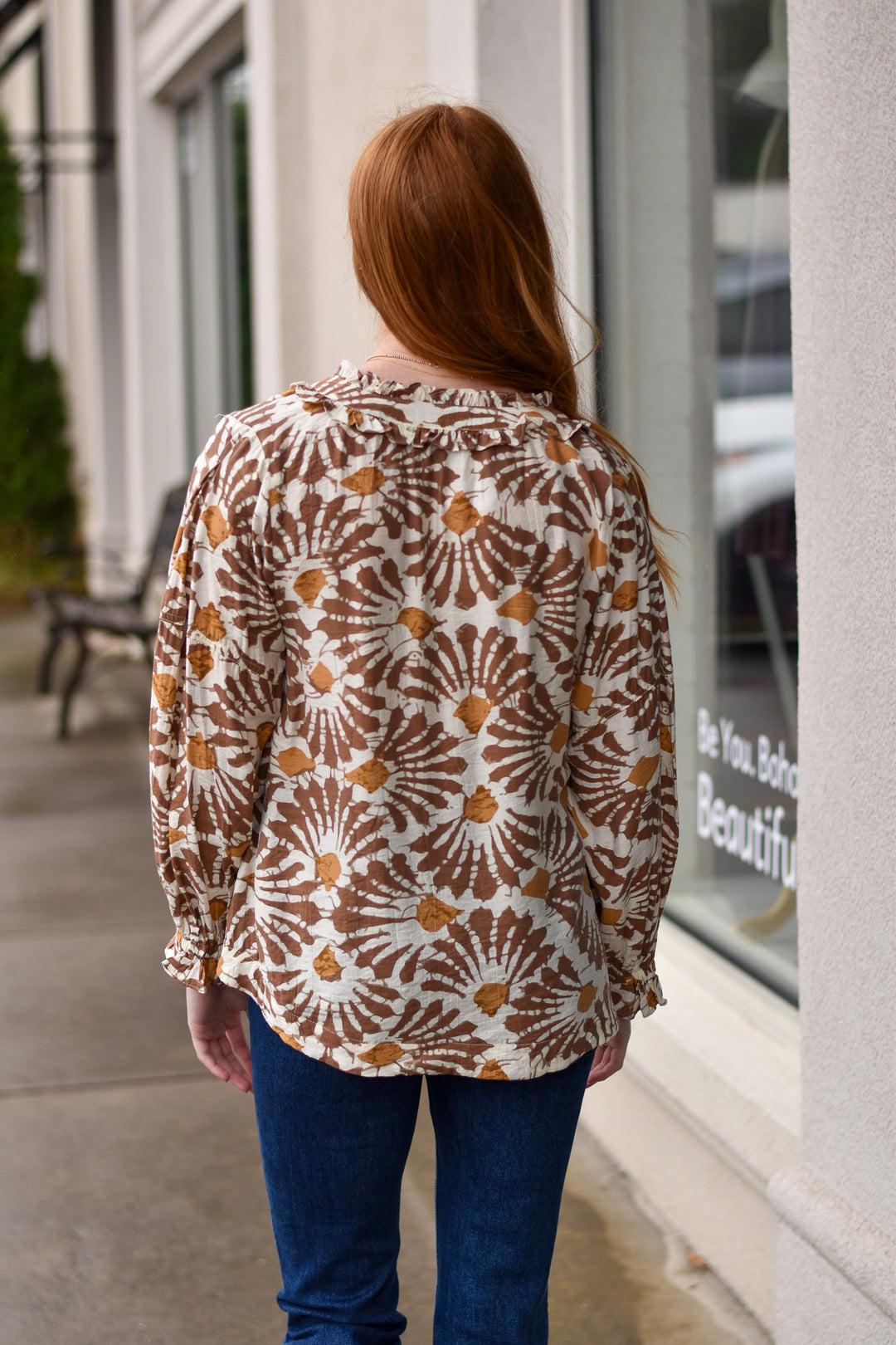 Gypsy Floral Print Blouse