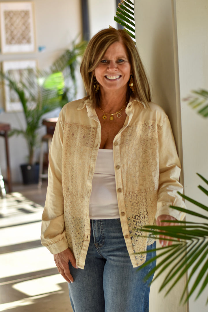 Desert Dream Crochet Lace Top