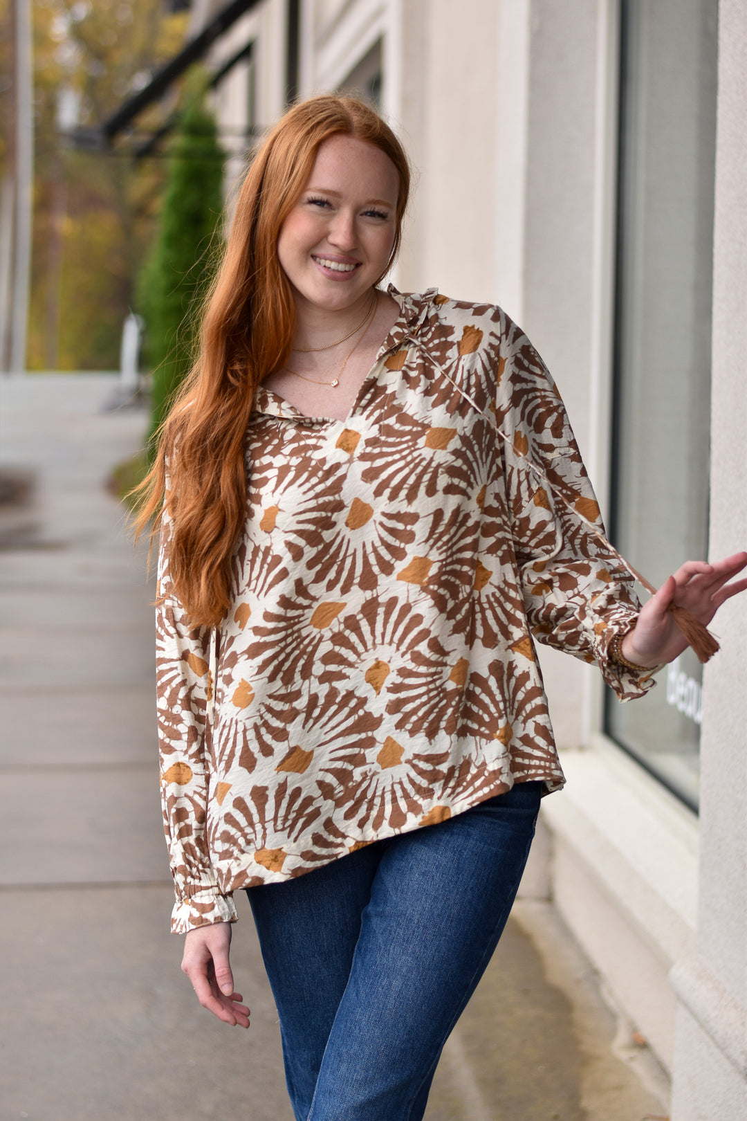 Gypsy Floral Print Blouse