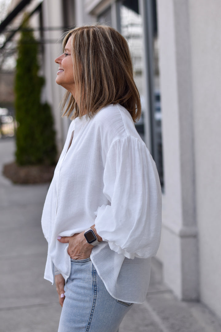 Fate Puff Sleeve Button Shirt