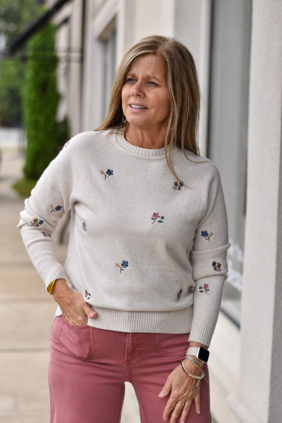 Charlie B Embroidered Sweater