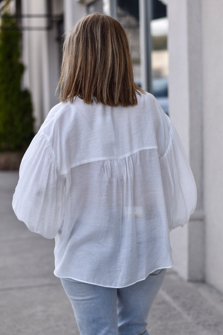 Fate Puff Sleeve Button Shirt