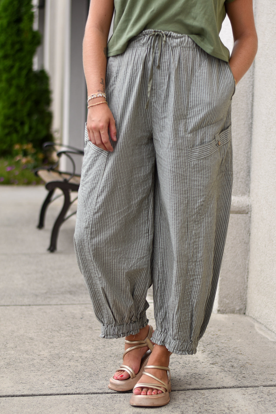 Olive Drift Pants