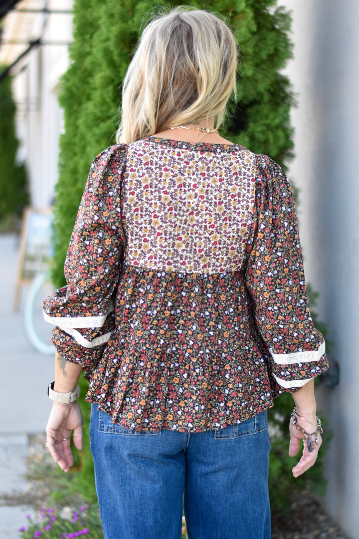 Dark Romance Peplum Blouse
