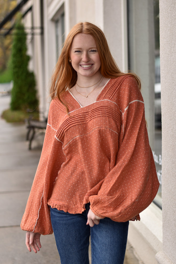 Dotted Dreams Gauze Top