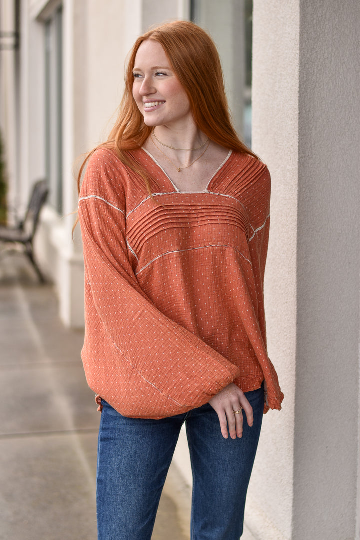 Dotted Dreams Gauze Top