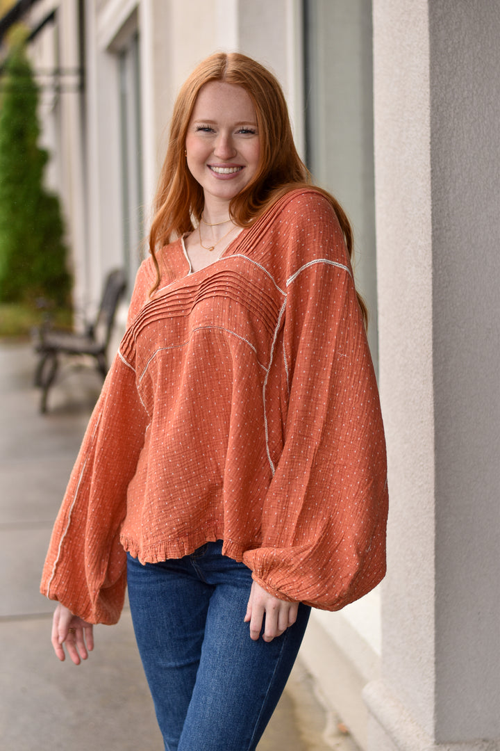 Dotted Dreams Gauze Top