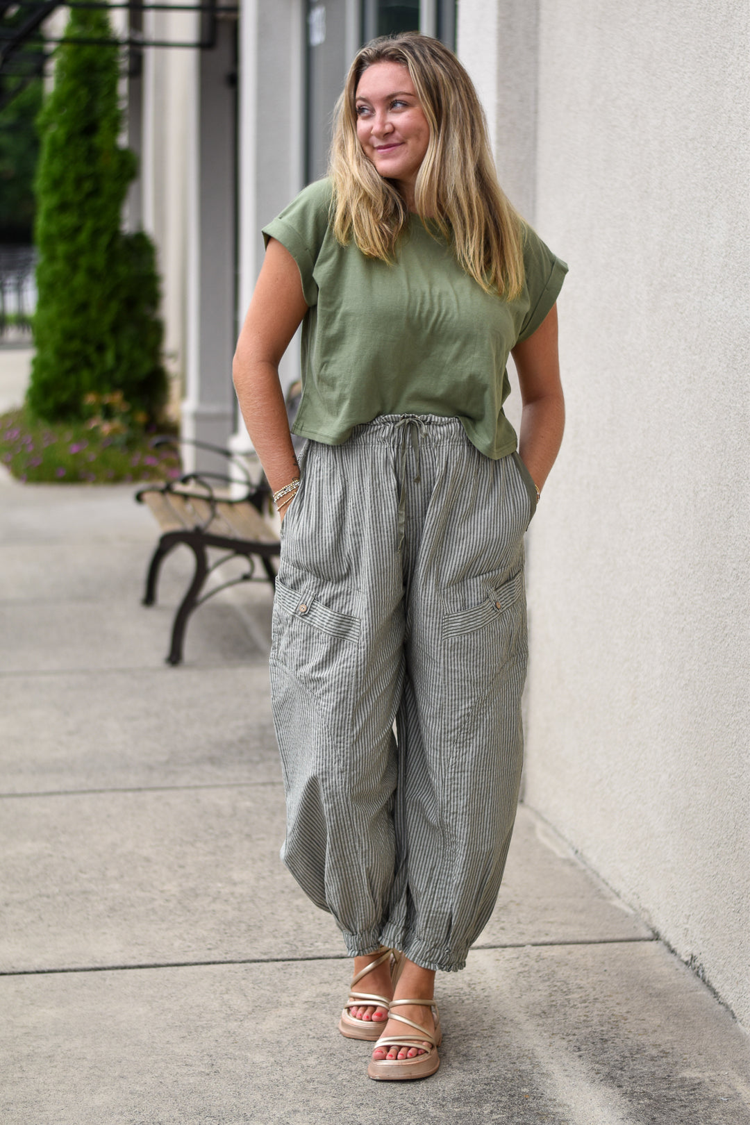 Olive Drift Pants