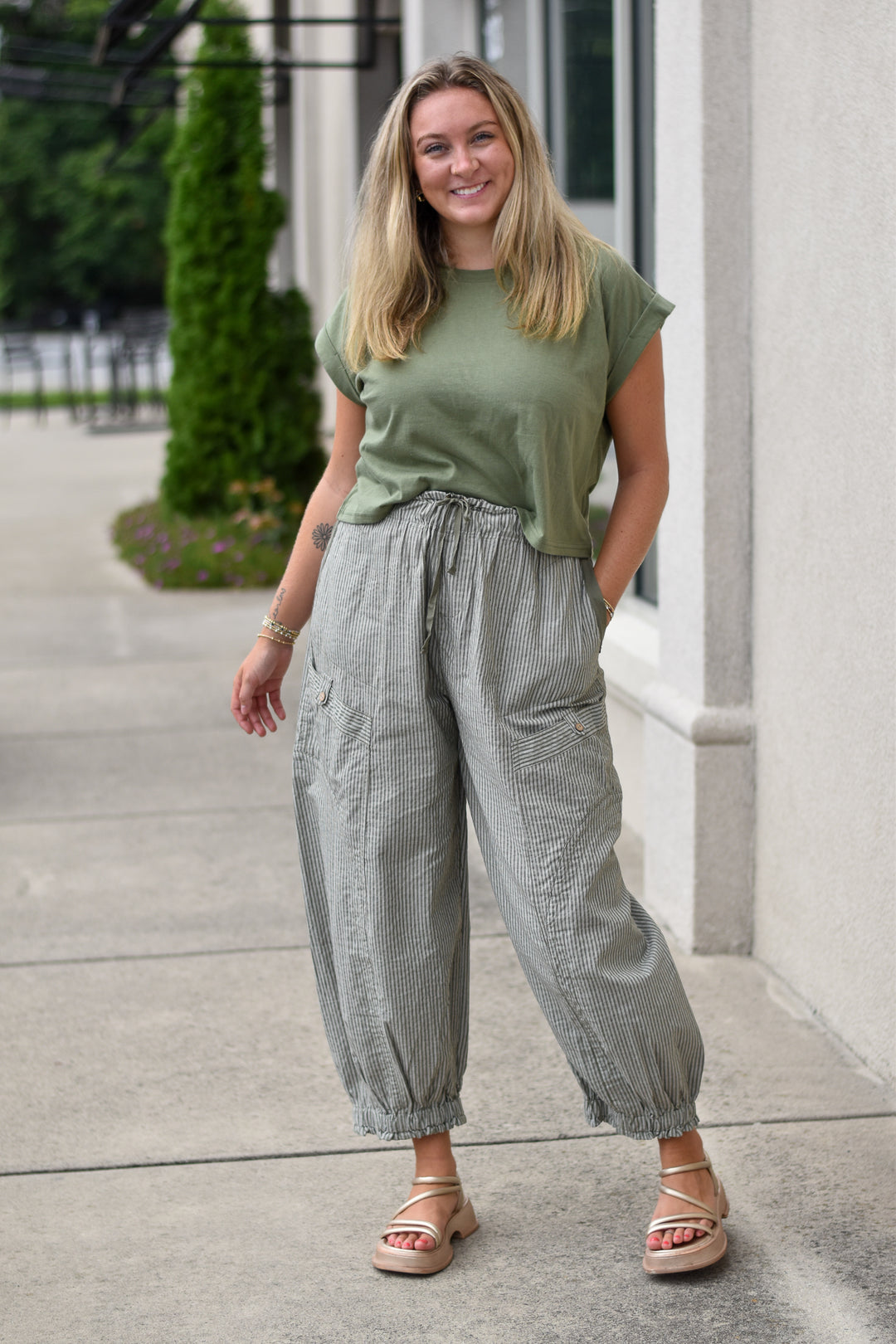 Olive Drift Pants