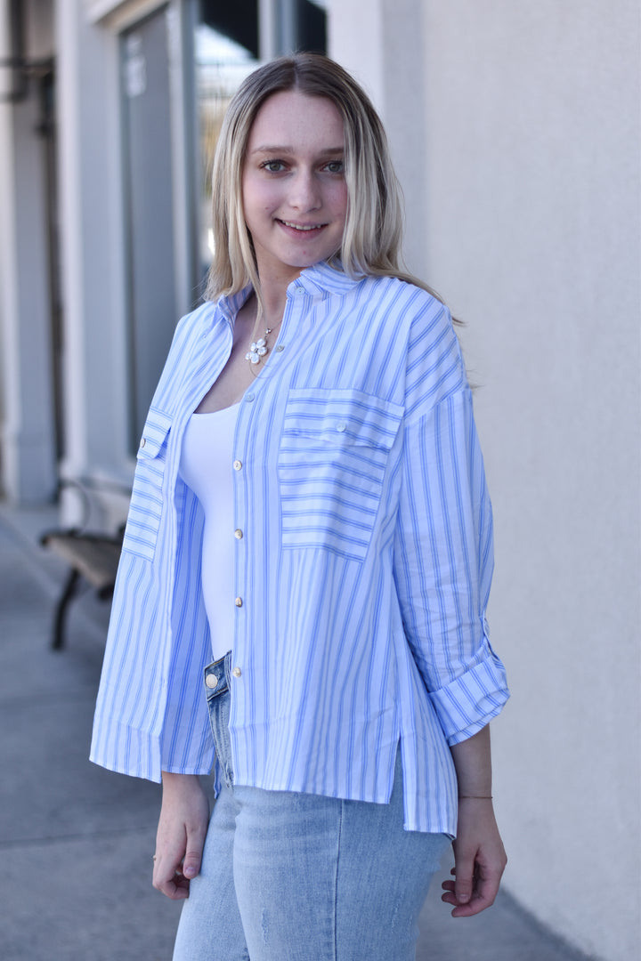 Girl's Trip Stripe Blouse