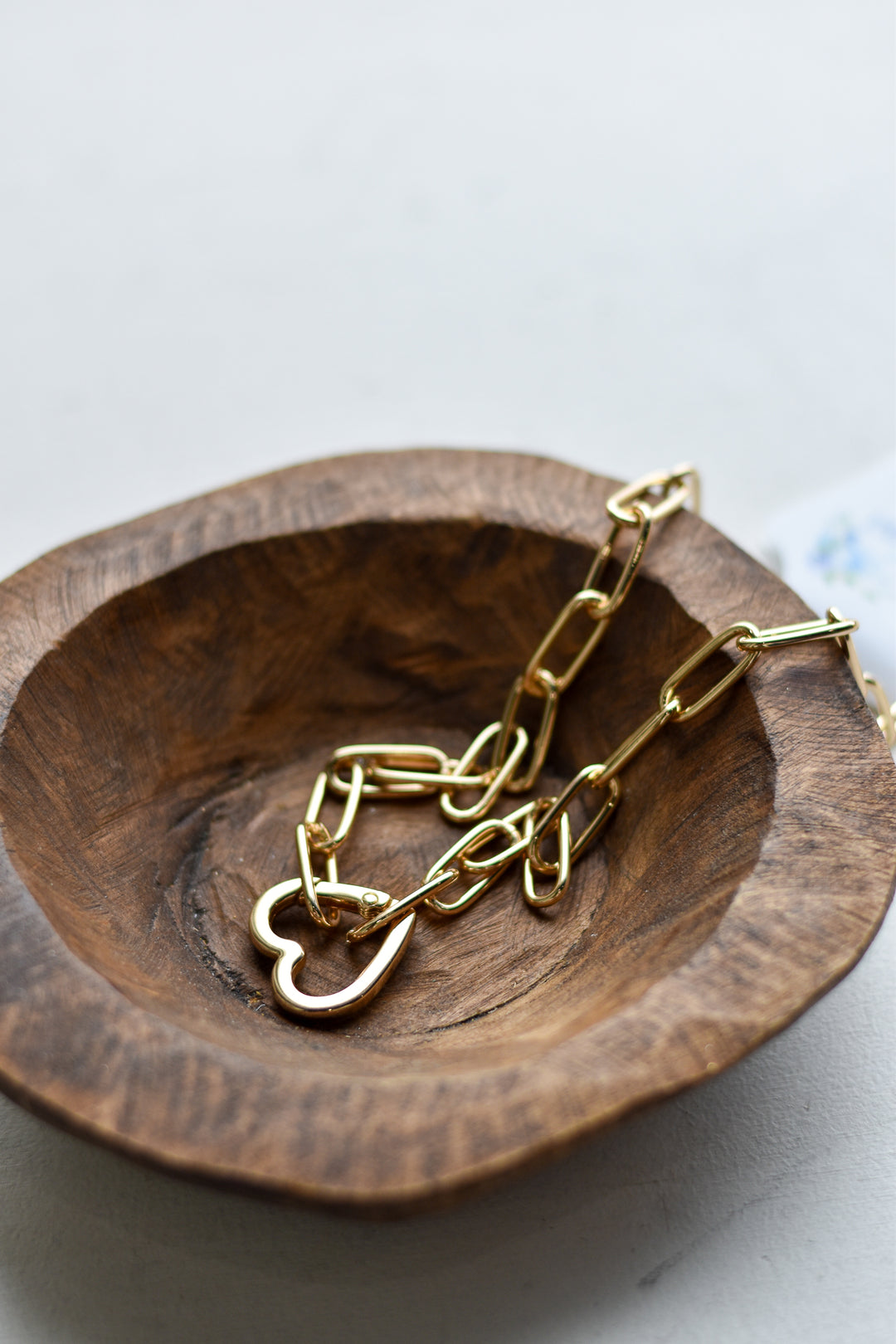 Locks of Love Gold Chain Heart Necklace