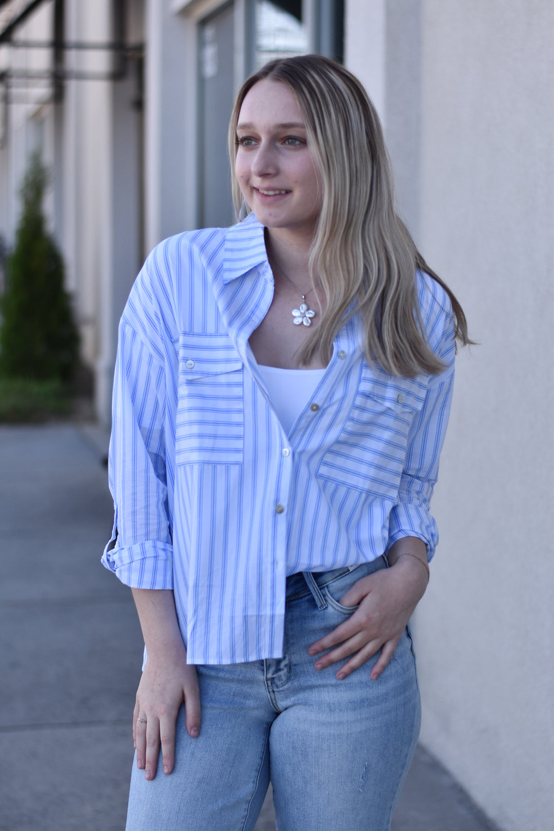 Girl's Trip Stripe Blouse