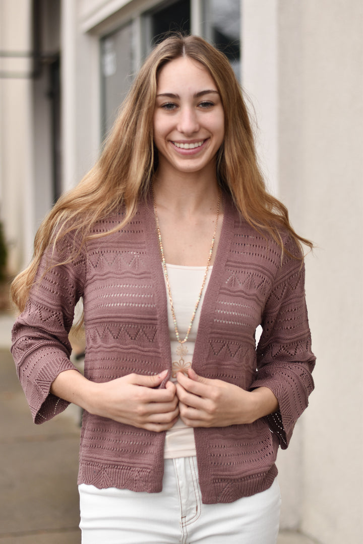 Whispering Crochet Cardigan