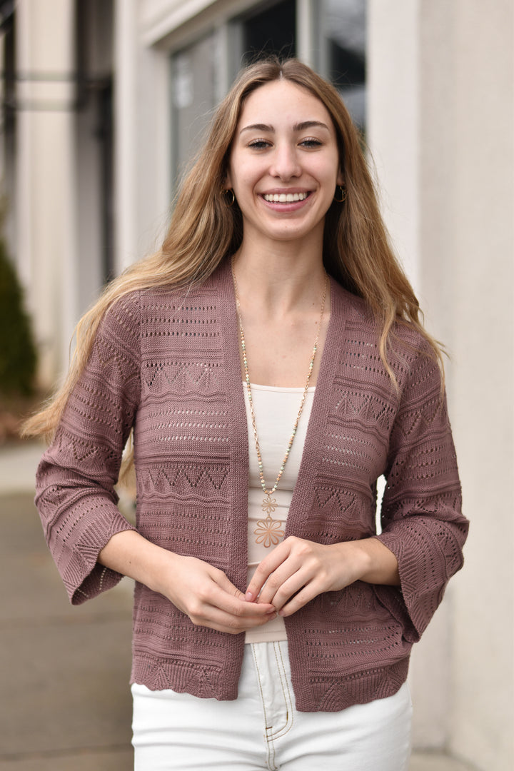 Whispering Crochet Cardigan