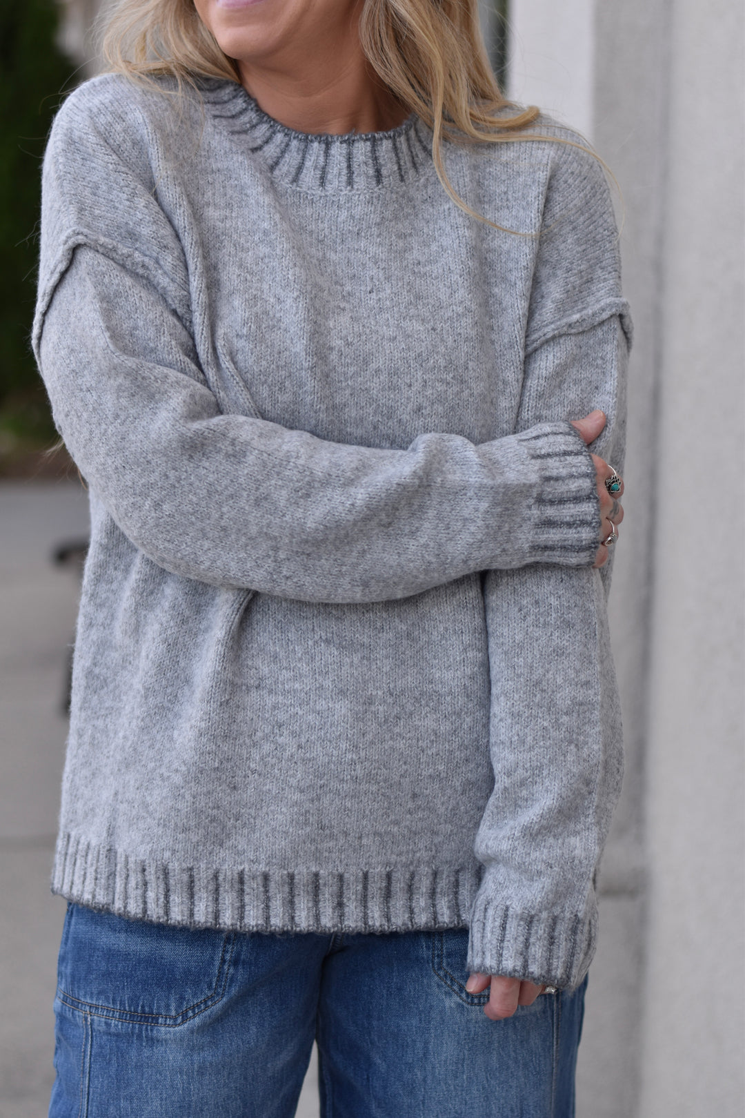 Shimmer V-Sweater