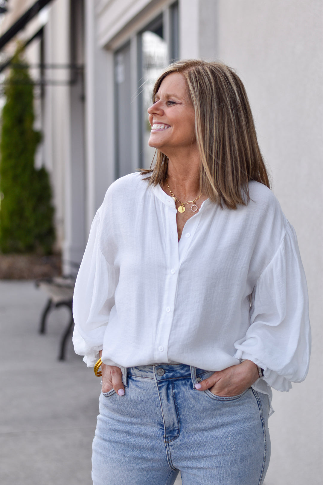 Fate Puff Sleeve Button Shirt