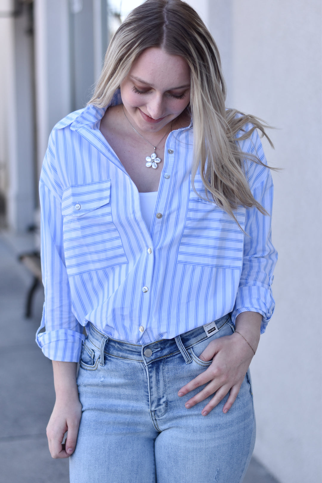 Girl's Trip Stripe Blouse