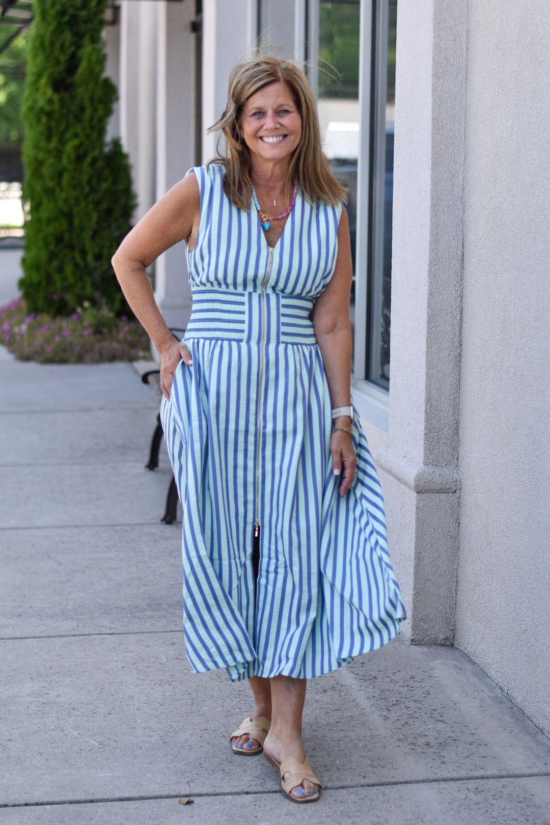 THML Weekend Getaway Stripe Dress