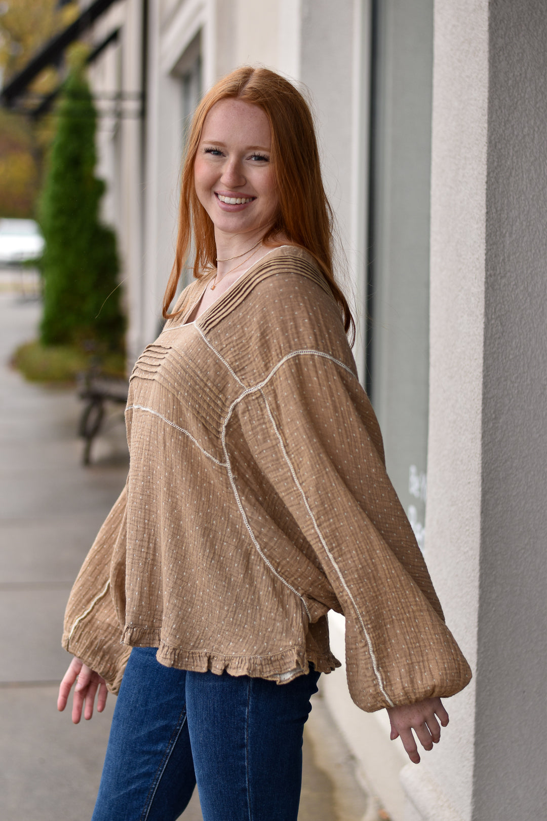 Dotted Dreams Gauze Top