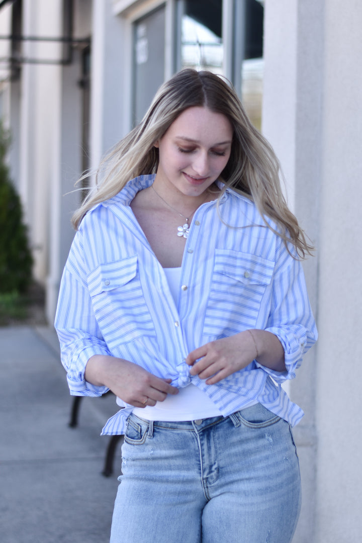 Girl's Trip Stripe Blouse