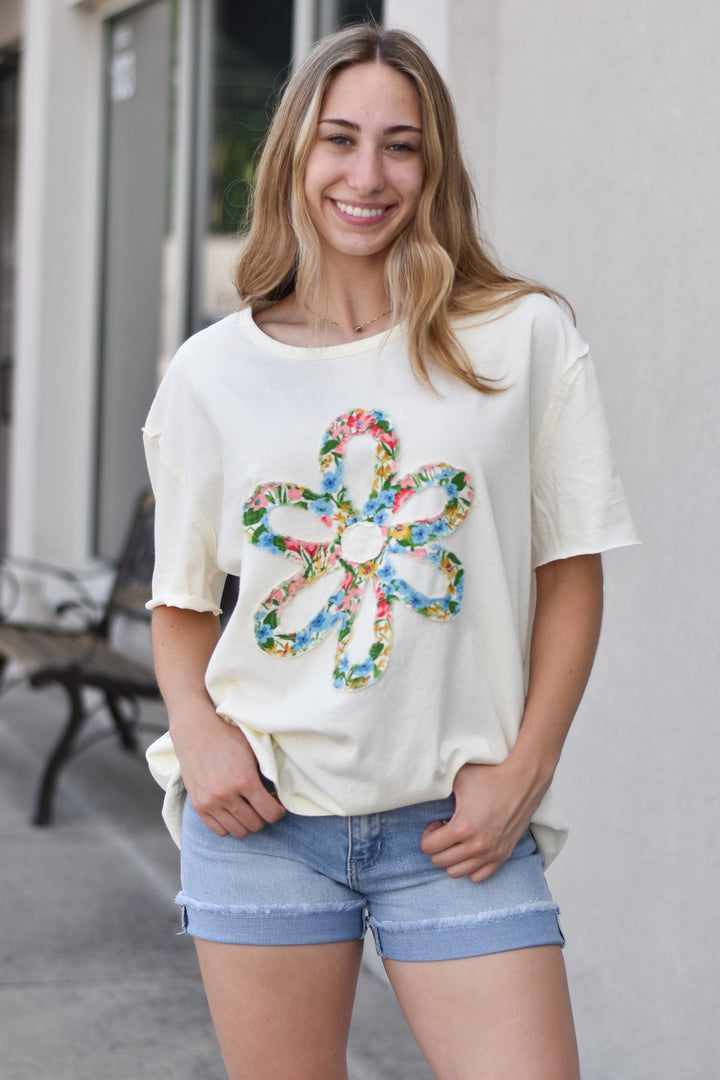 Daisy Patch Floral Top