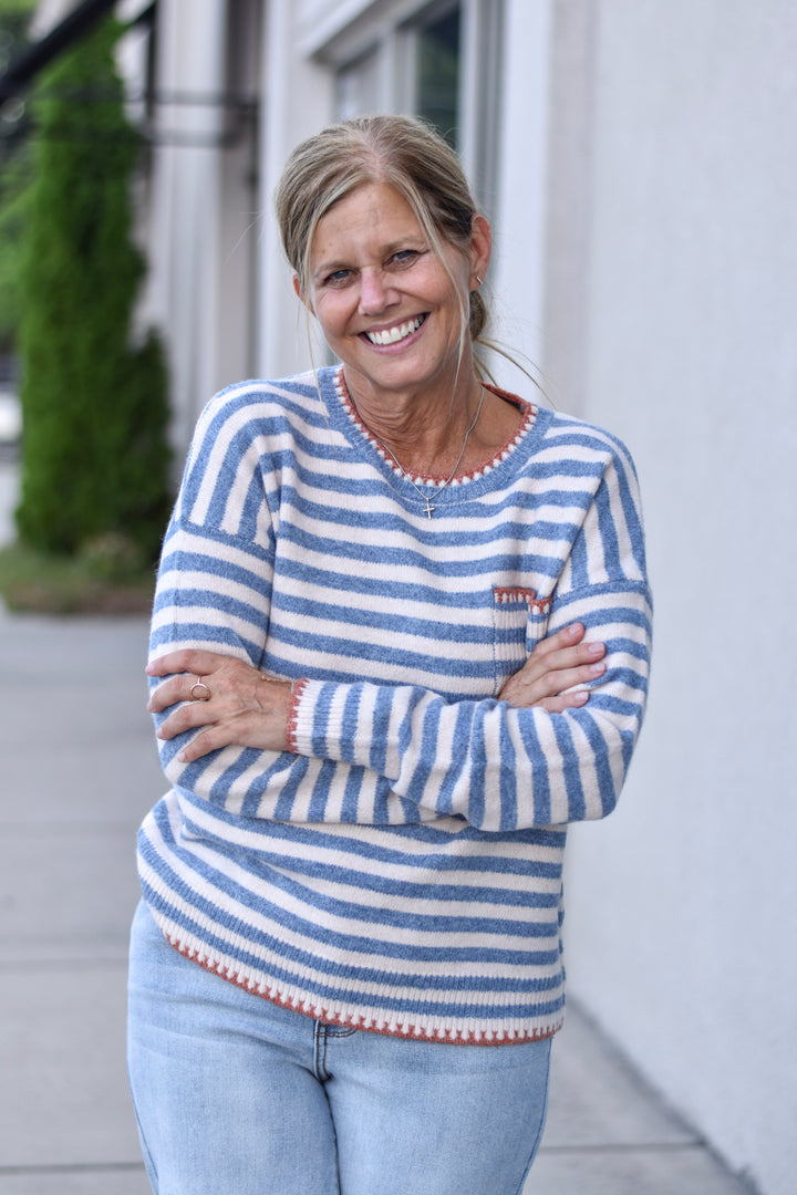 Denim Days Stitch Sweater