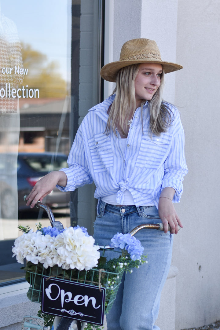 Girl's Trip Stripe Blouse