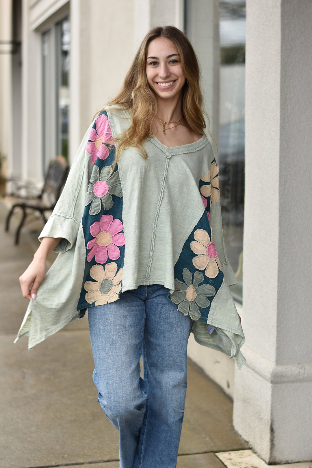 Wild Daisy Patched Top