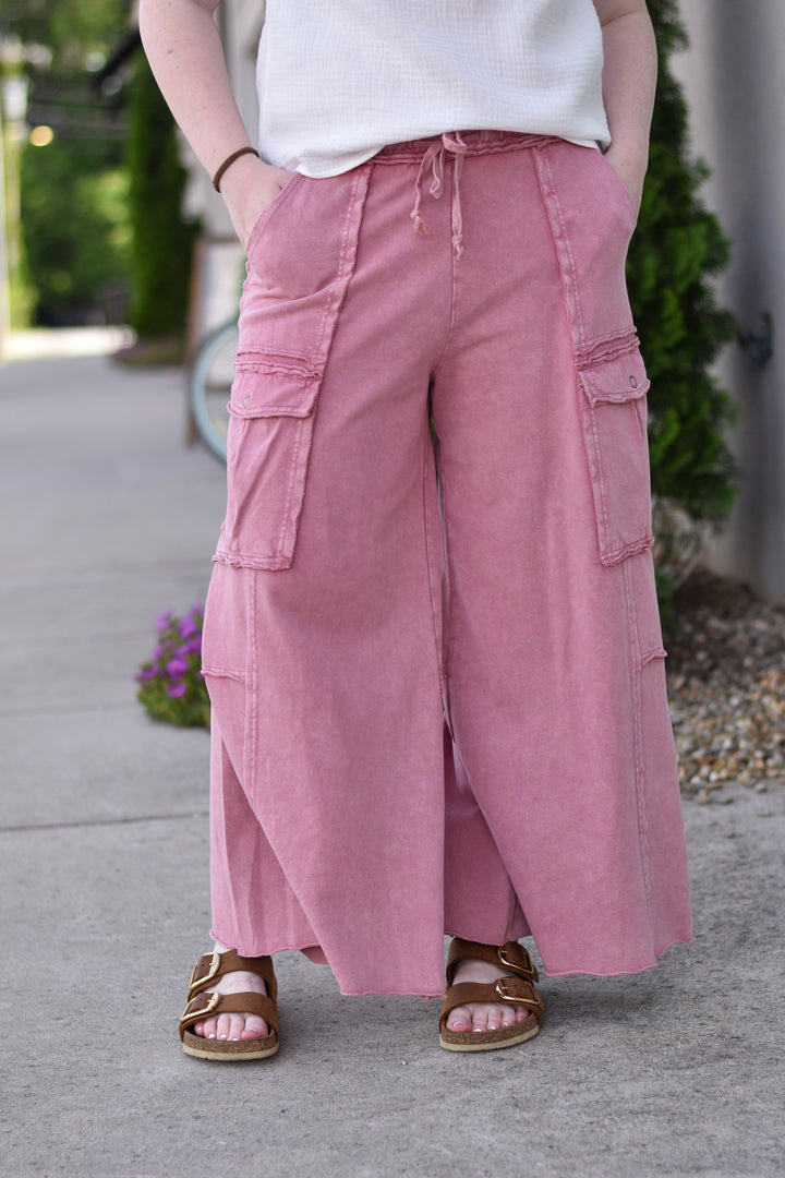 Easel's So Comfy Mineral Washed Terry Pants
