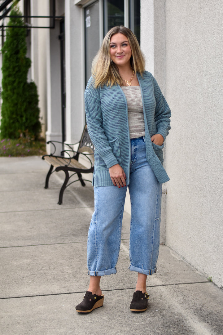 Cozy Waffle Knit Cardigan