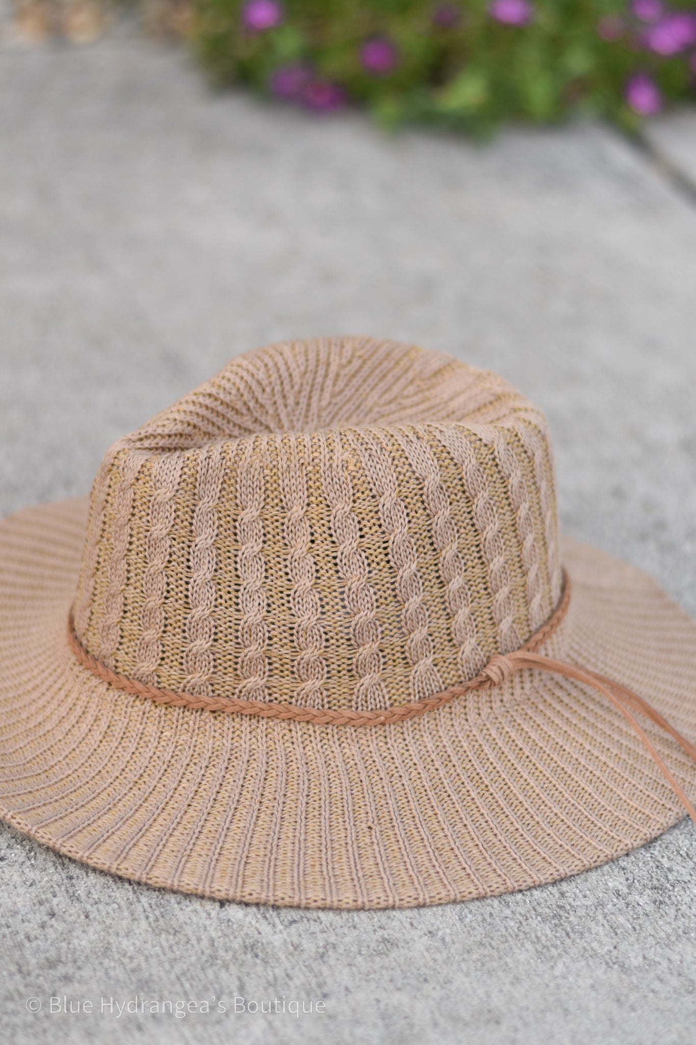 Packable Cable Knit Hat