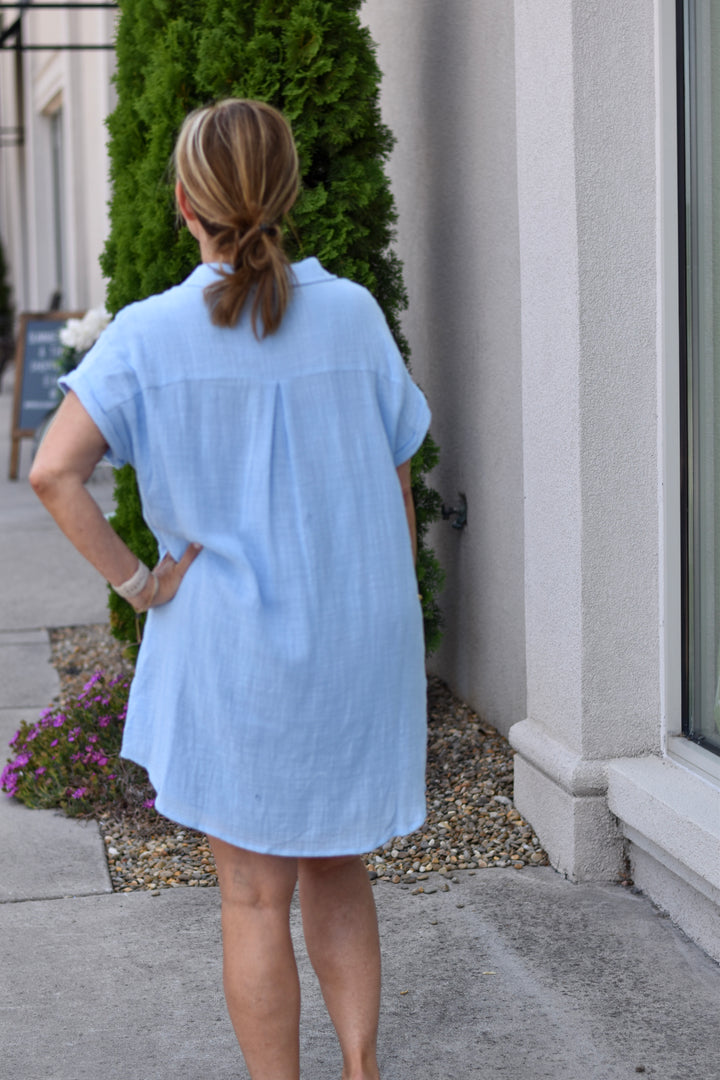 Bluivy Button Up Shirt Dress